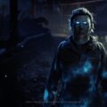 Official Halloween: The Game key art of Michael Myers at night